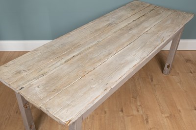 Lot 70 - A rectangular, painted kitchen table