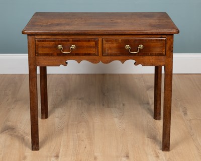 Lot 271 - A Georgian fruitwood side table