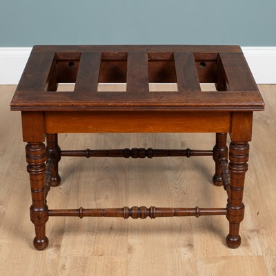 Lot 290 - A Victorian walnut luggage rack