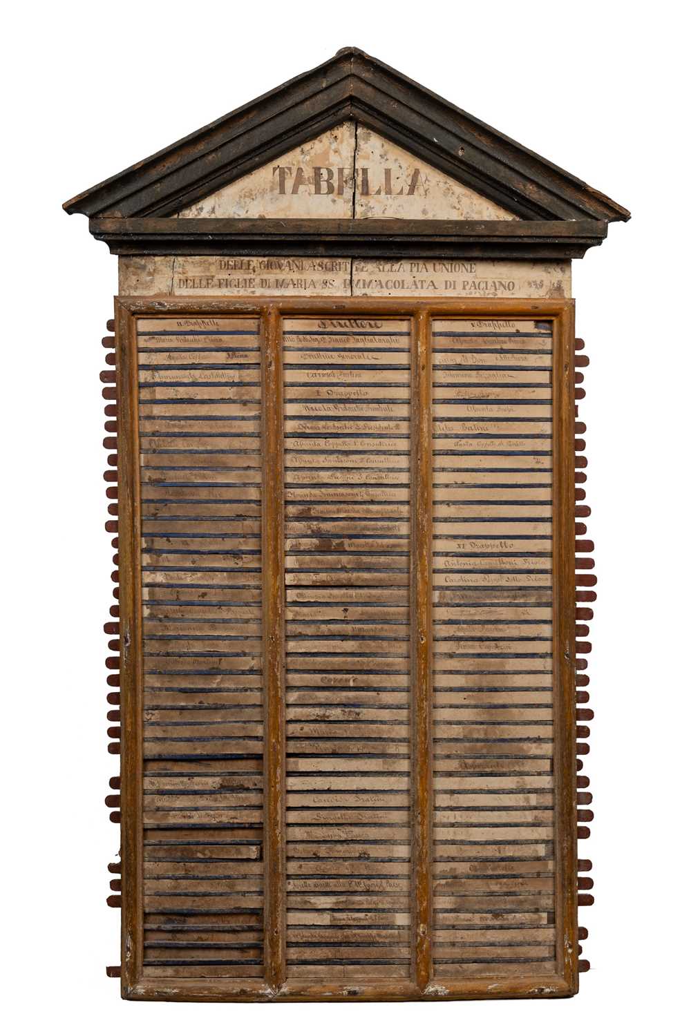 Lot 31 - An 18th century Italian tabella from a nunnery in Paciano
