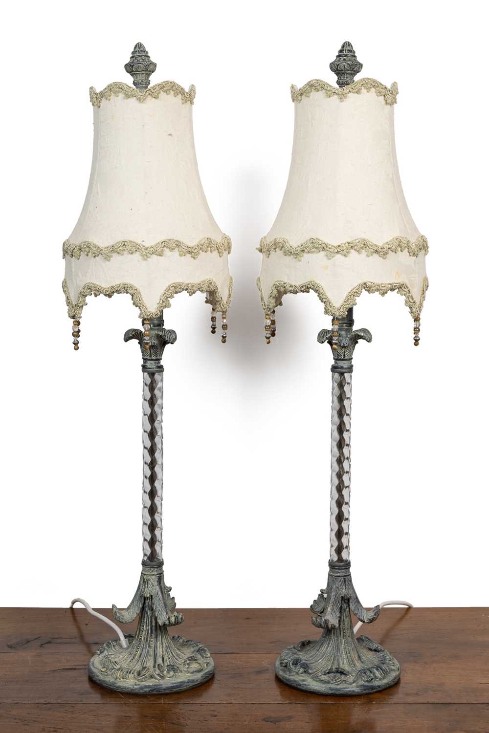 Lot 42 - A pair of decorative table lamps