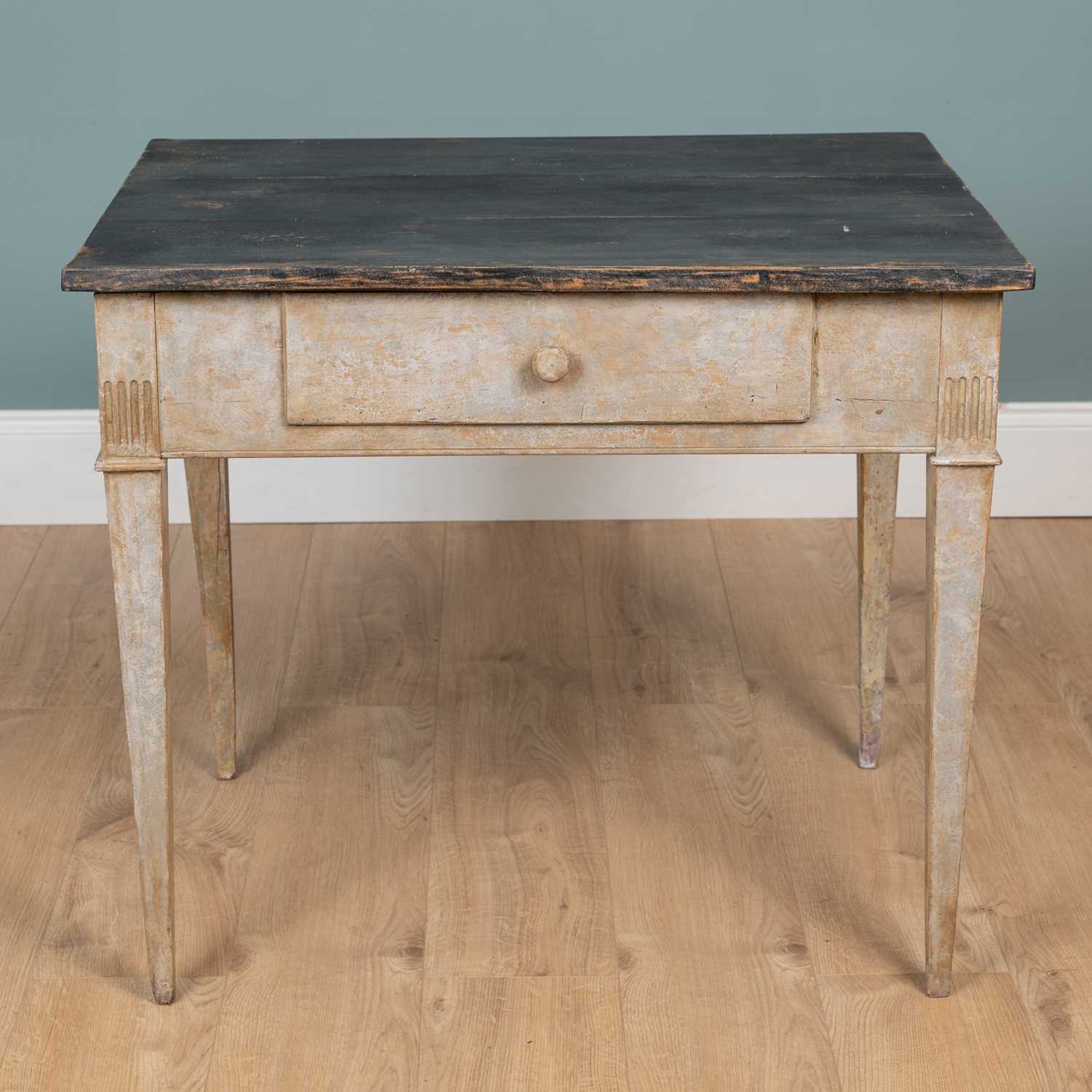 Lot 43 - A Scandinavian painted side table