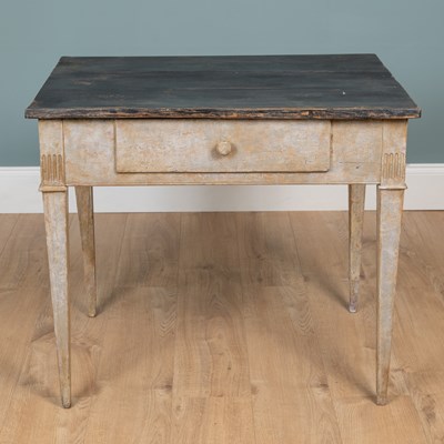 Lot 43 - A Scandinavian painted side table
