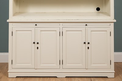 Lot 18 - A white-painted bookcase