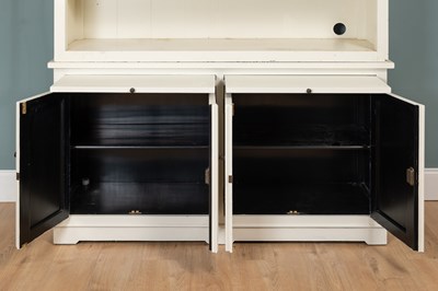 Lot 18 - A white-painted bookcase