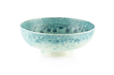 Lot 773 - Ruskin Pottery Bowl with blue and green...