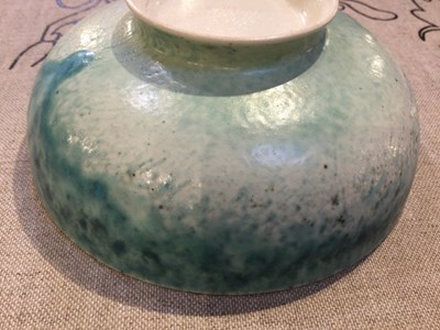 Lot 773 - Ruskin Pottery Bowl with blue and green...