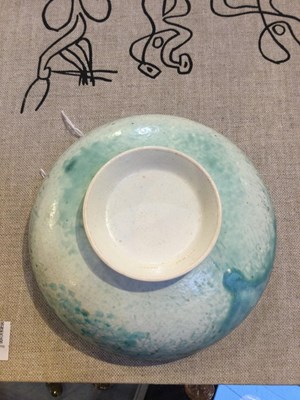Lot 773 - Ruskin Pottery Bowl with blue and green...