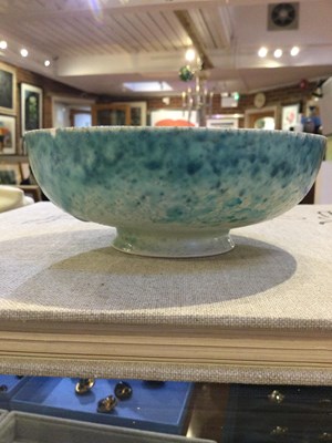 Lot 773 - Ruskin Pottery Bowl with blue and green...