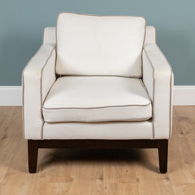 Lot 134 - An Art Deco-style sofa and a matching armchair