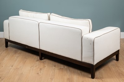 Lot 134 - An Art Deco-style sofa and a matching armchair