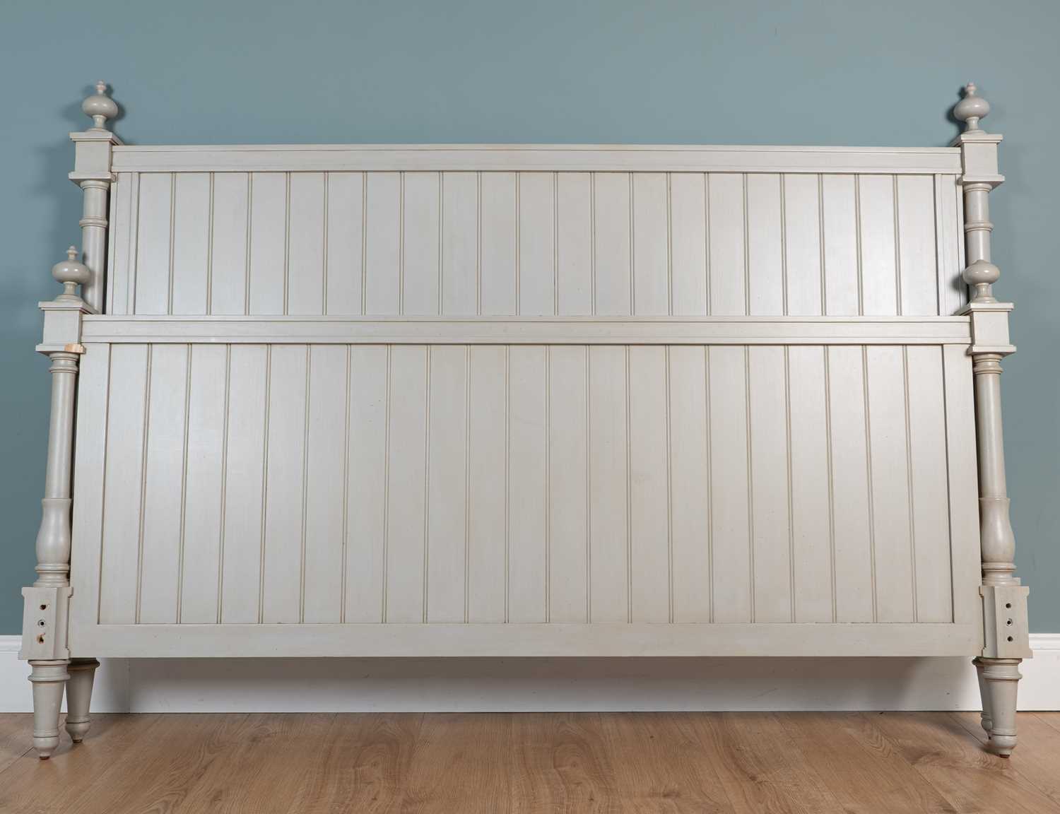 Lot 123 - A super king size bed base by And So To Bed