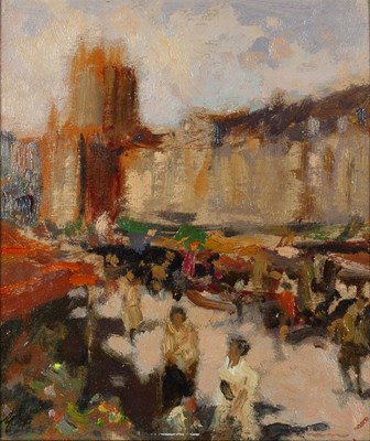 Lot 241 - Ken Moroney (b.1949) French Market signed...