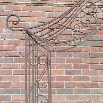 Lot 1504 - A wrought iron rose arch
