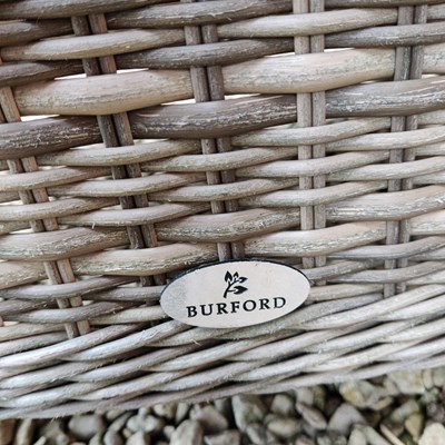 Lot 1444 - A suite of grey rattan garden furniture Made by Burford.