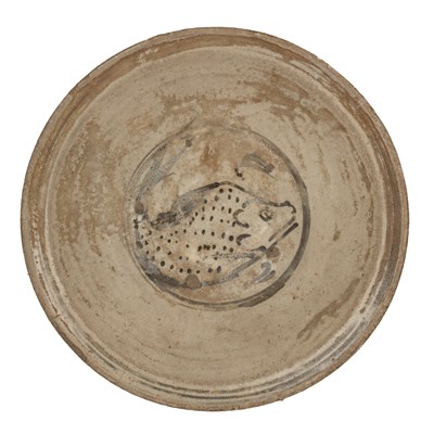 Lot 162 - Islamic slip-painted ‘fish’ dish Probably Iran...