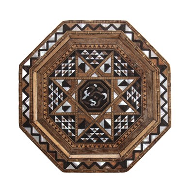 Lot 103 - A Moorish/Syrian mother of pearl inlaid...