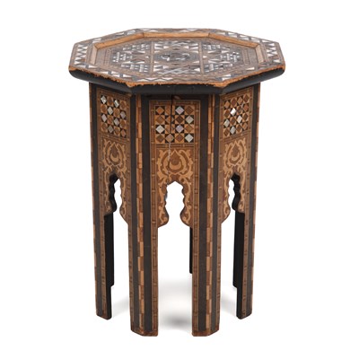 Lot 103 - A Moorish/Syrian mother of pearl inlaid...