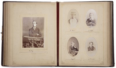 Lot 356 - A Victorian Eton college photograph album, to...