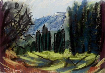 Lot 390 - Manja Scott (b.1945) Wooded Landscape, 2000...