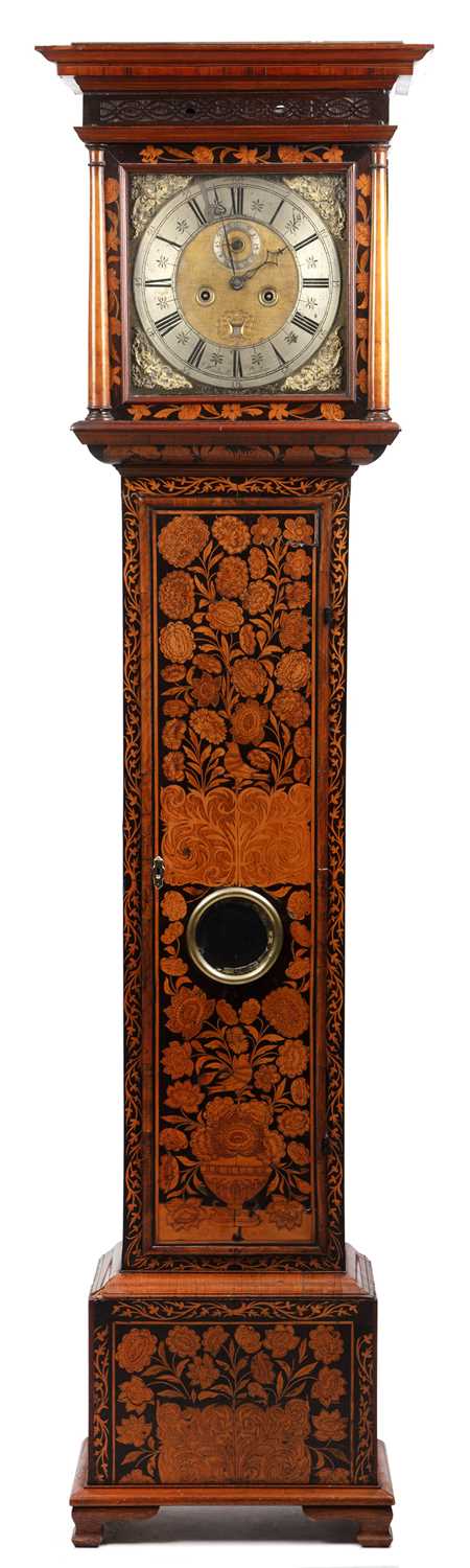 Lot 46 - A William and Mary walnut and floral marquetry...