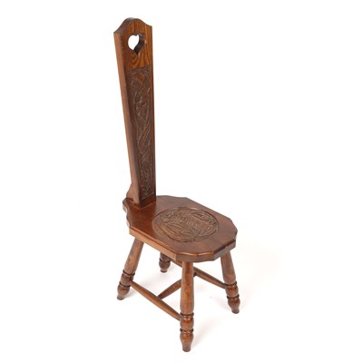 Lot 860 - Don 'Foxman' Craven Spinning chair oak with...