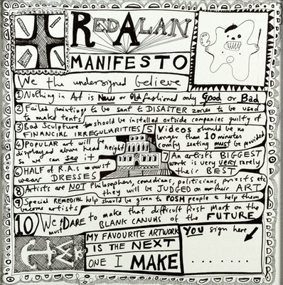 Lot 342 - Grayson Perry (b.1960) Red Alan Manifesto...