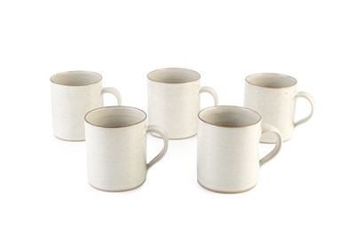 Lot 622 - Lucie Rie (1902-1995) Set of five coffee cups...