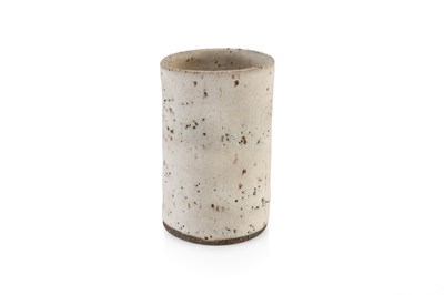 Lot 621 - Lucie Rie (1902-1995) Small tapered vase white...