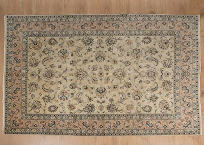 Lot 398 - A modern machine-woven Kerman-style carpet