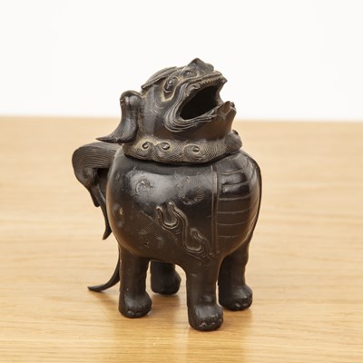 Lot 427 - Small bronze censer Chinese, 19th Century in...