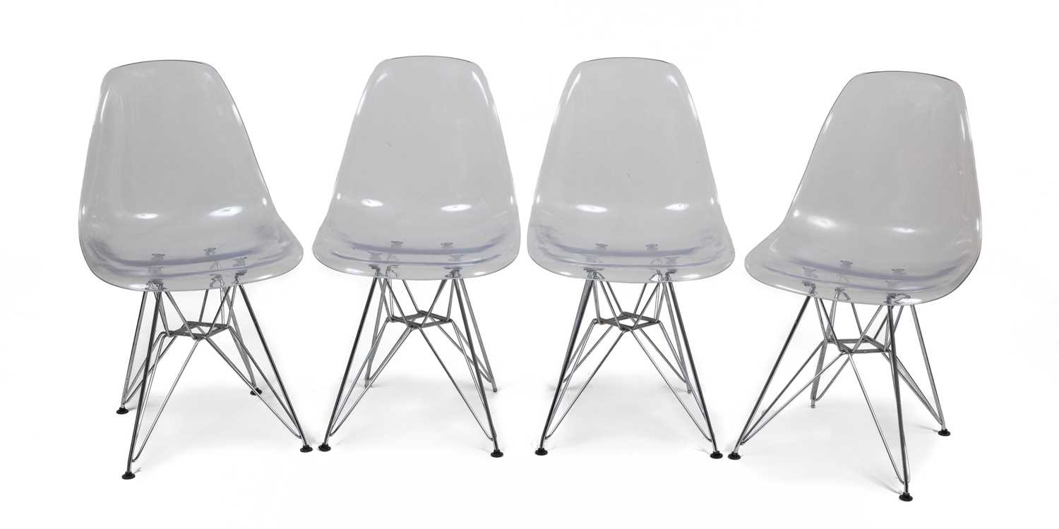 Lot 354 - A set of four of modernist dining chairs