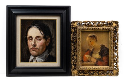 Lot 342 - Two decorative oil paintings