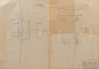 Lot 102 - 1943 Caproni 'Aeroplano Bimotore Bipropulsore a Reazione