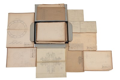 Lot 103 - Secondo Campini Ducted fan and aircraft drawings