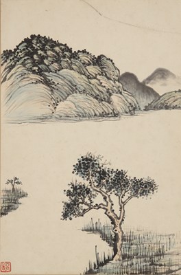 Lot 345 - Chiang Yee (Chinese, 1903-1977) ink and wash...