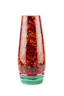 Lot 776 - Christine Tate for Poole Pottery Sun Face vase,...