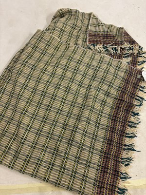 Lot 909 - Mid-Century School Woven Welsh blanket 178 x...