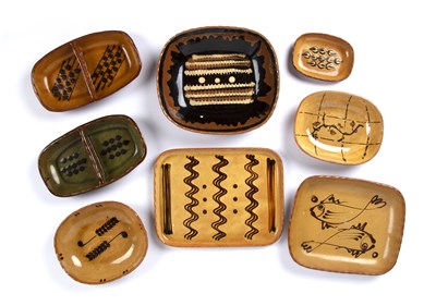 Lot 377 - Collection of art and studio pottery decorated...