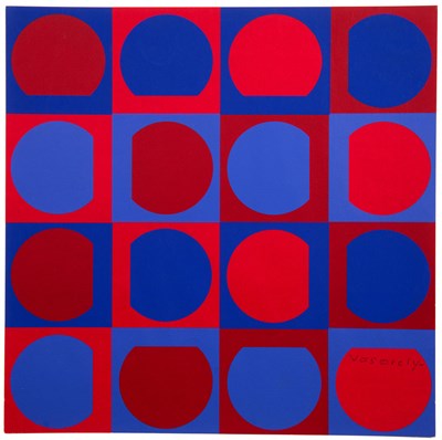 Lot 17 - Victor Vasarely (1908-1997) Eridan Rouge, 1964...