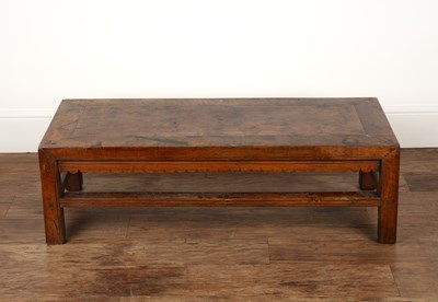 Lot 476 - Opium table Chinese with a shaped frieze, 46cm...