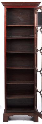 Lot 91 - A George III style mahogany tall narrow...