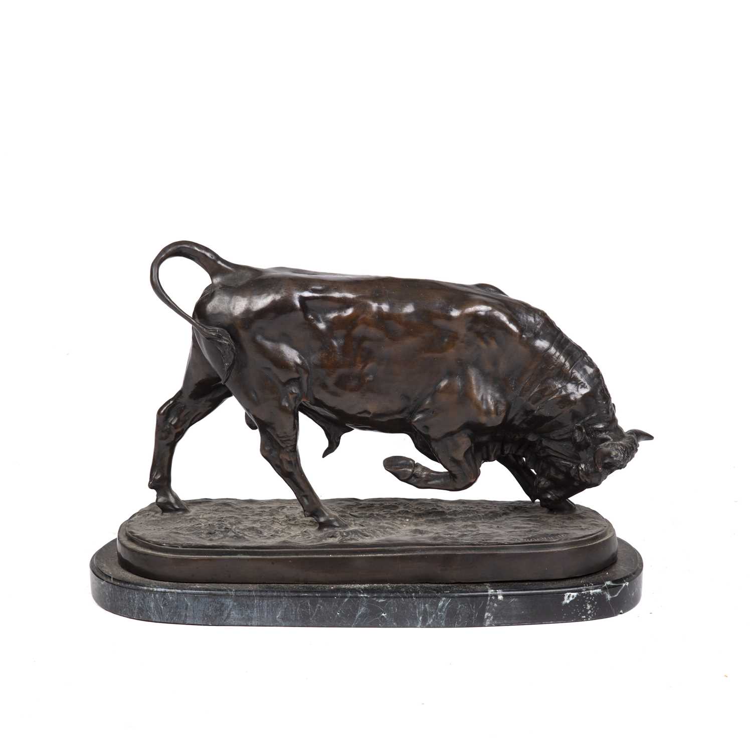 Lot 122 - Isidore Jules Bonheur (1827-1901) charging...