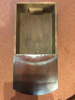 Lot 124 - A 19th century mahogany drop dial wall clock,...