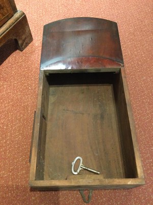 Lot 124 - A 19th century mahogany drop dial wall clock,...
