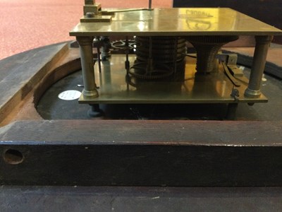 Lot 124 - A 19th century mahogany drop dial wall clock,...
