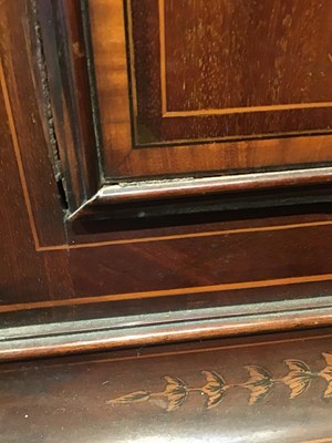 Lot 125 - A George III style mahogany and satinwood...