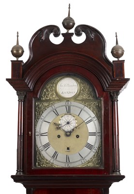 Lot 126 - A George III style mahogany longcase clock,...