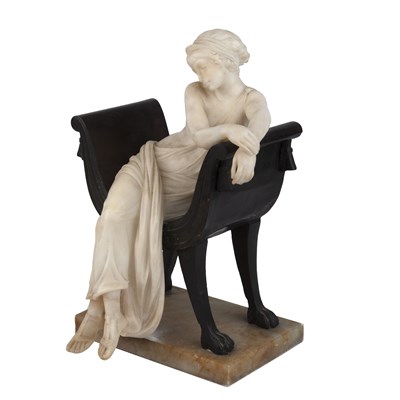 Lot 130 - Antonio Frilli (Italian 1860-1902) A seated...