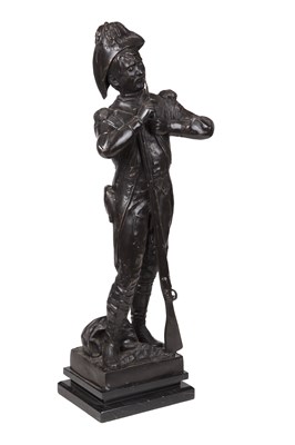 Lot 217 - A 20th century bronze figure of a soldier,...